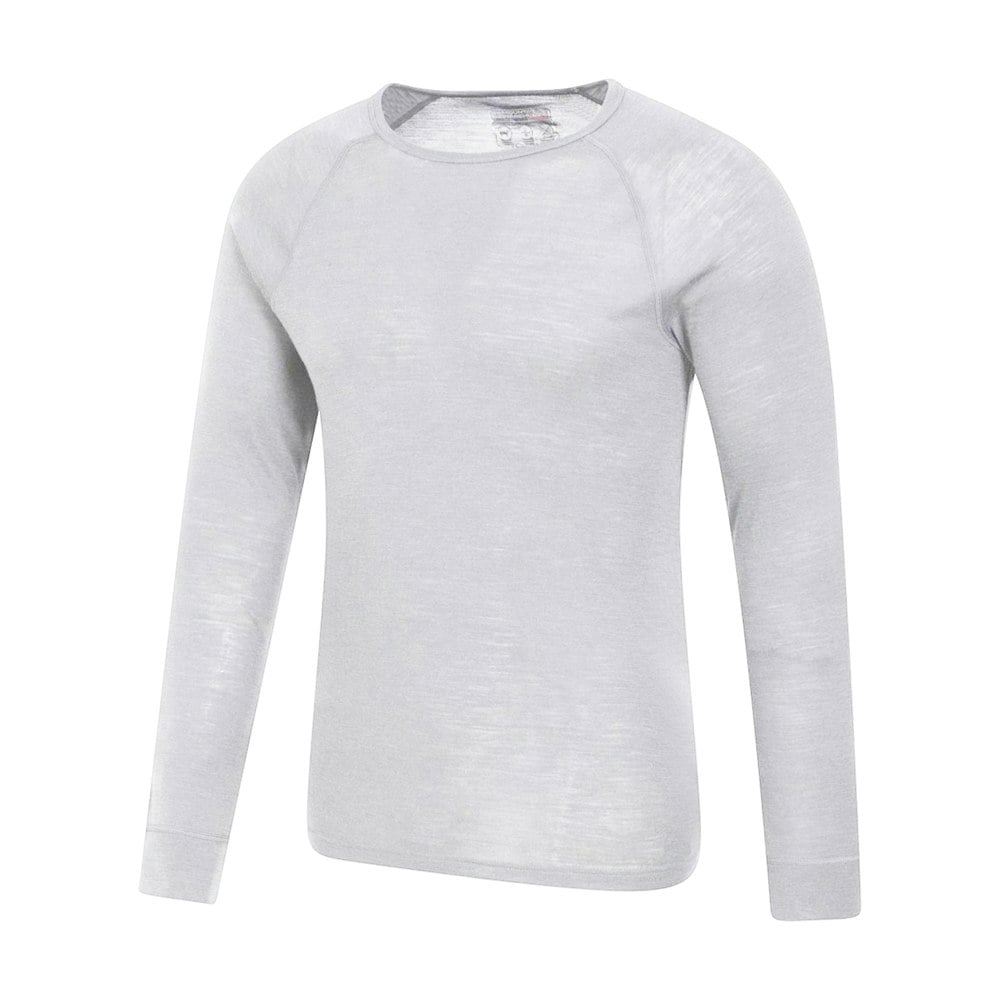 Mountain Warehouse Mens Merino Wool Thermal Top - White