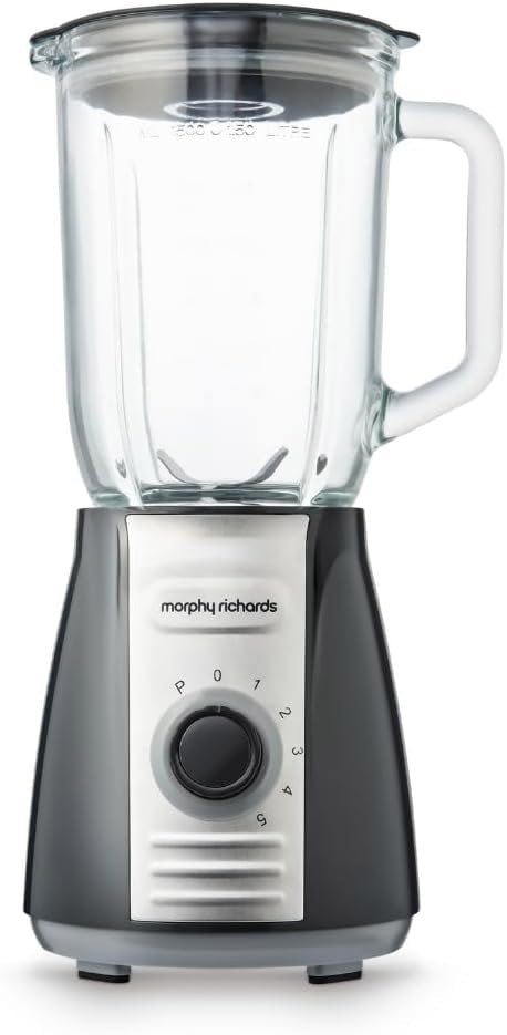 Morphy Richards Total Control Glass Jug Blender with Ice Crusher Blades 400W