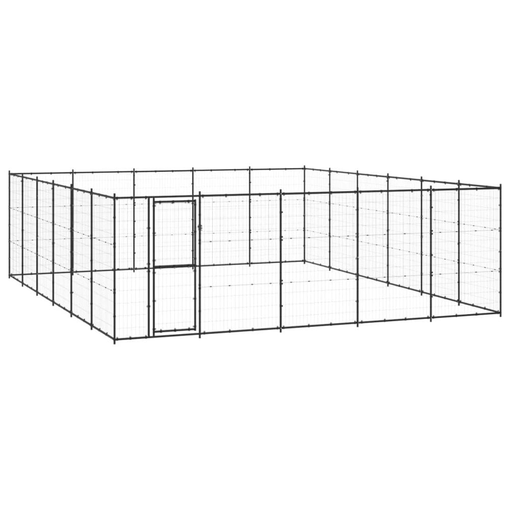 Berkfield Outdoor Dog Kennel Steel 36.3 m2