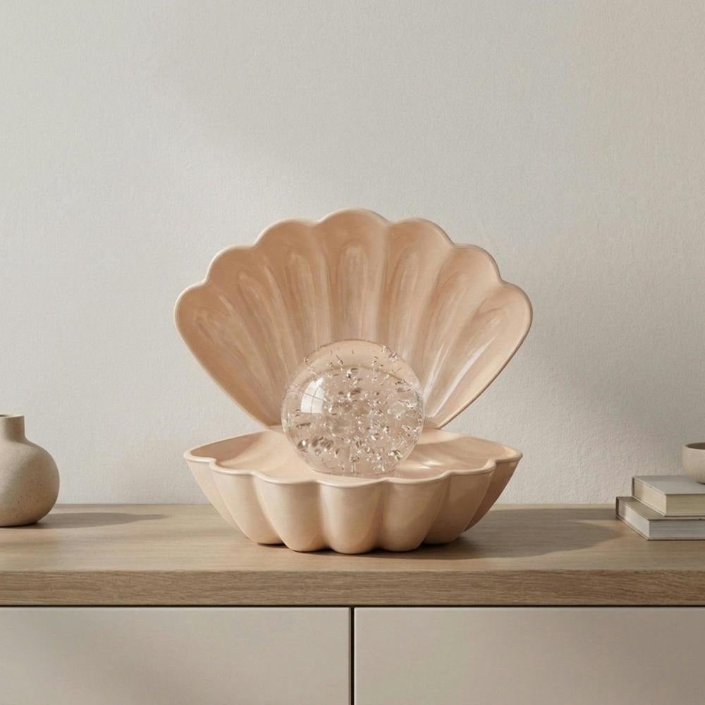 Garden Greatness Sand Coastal Seashell Table Lamp