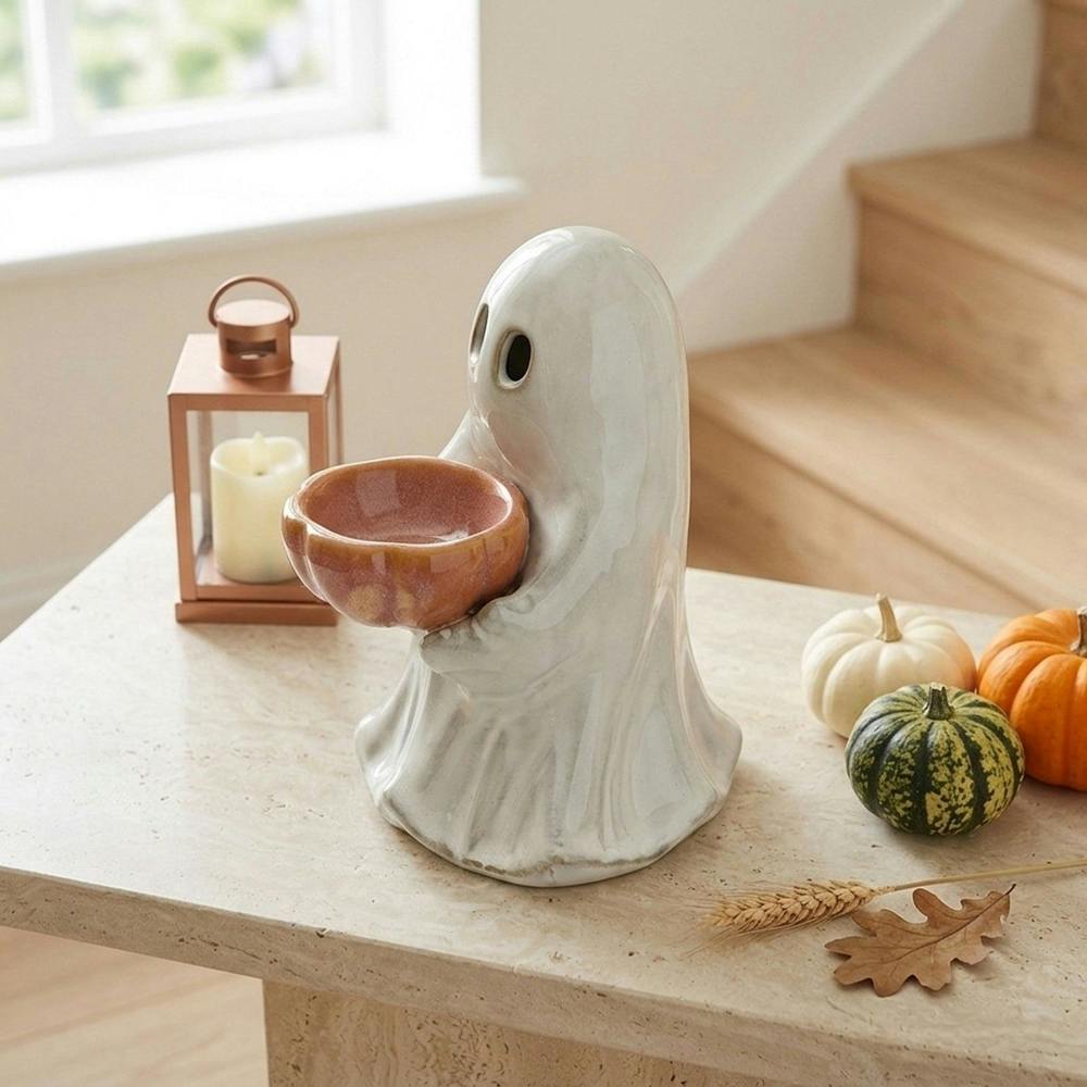 Garden Greatness Halloween Ghost Treat Bowl Ornament