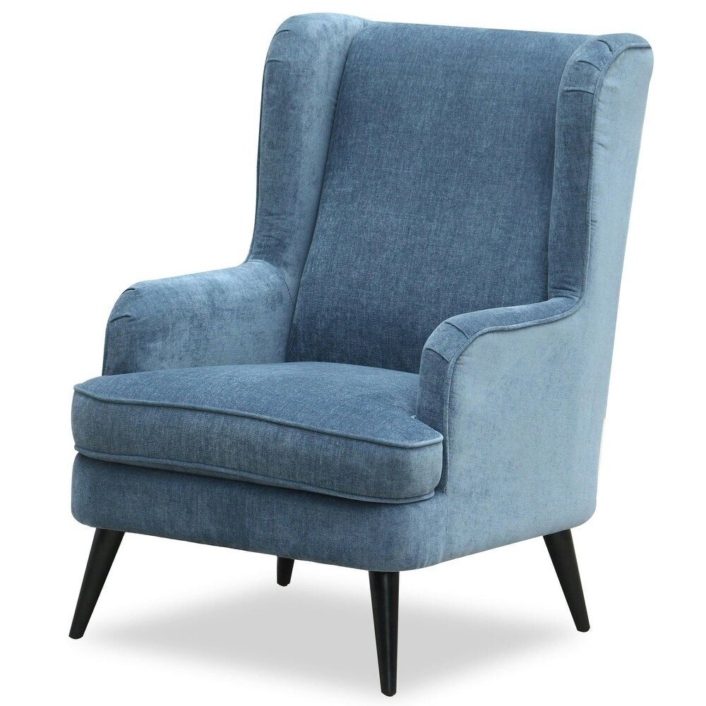 Wyld Haus Trenton Upholstered Blue Accent High Back Armchair