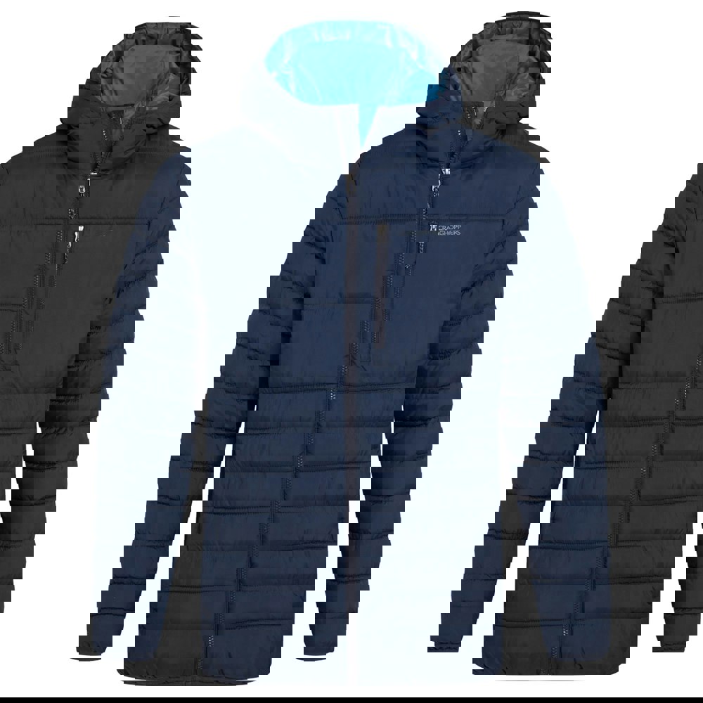 Craghoppers Men's Compresslite VIII Hooded Padded Jacket - Blue Navy/Brisk Blue
