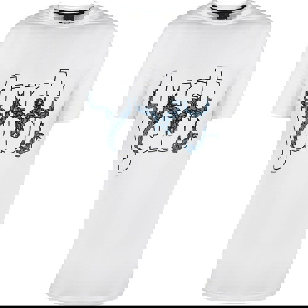 Just Cavalli Snake Wrapped Logo T-Shirt - White