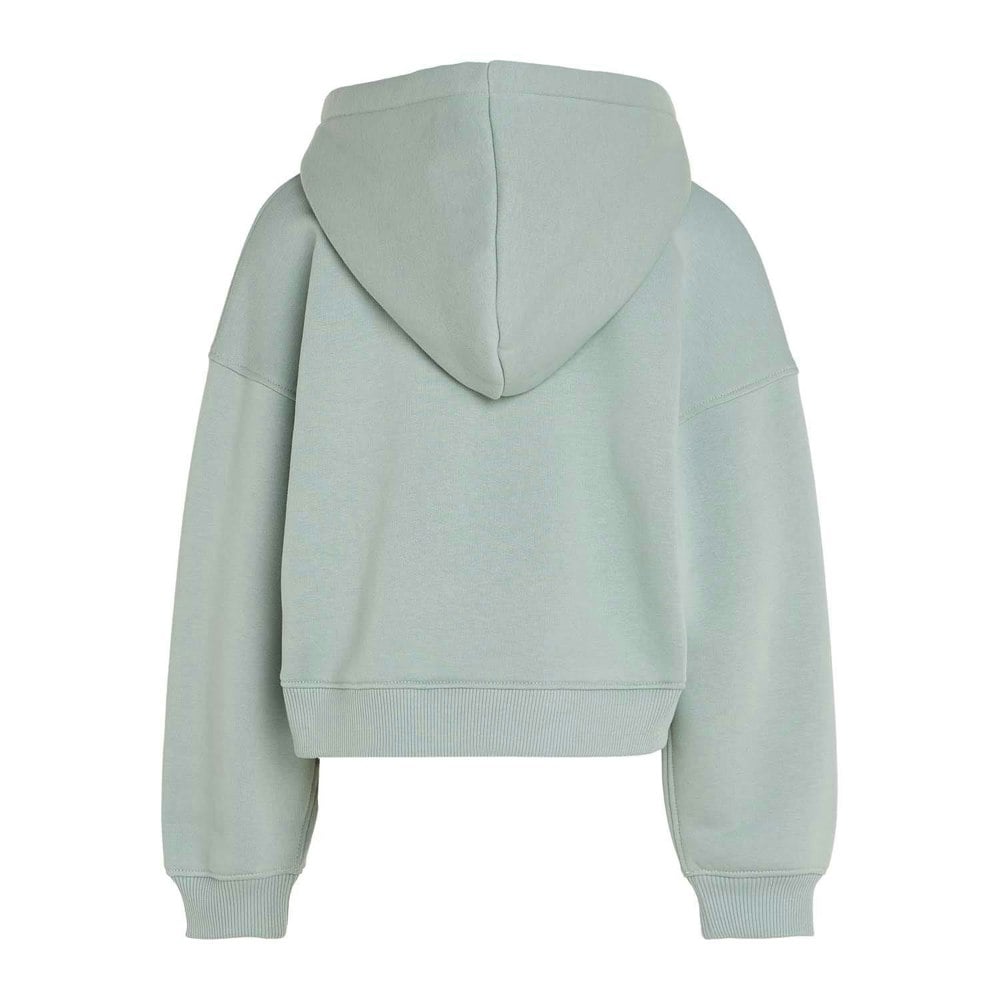Calvin Klein Childrens/Kids Logo Fleece Full Zip Hoodie - Grey