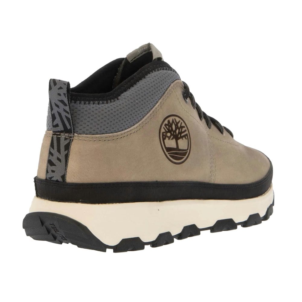 Timberland Mens Winsor Trail Leather Mid Cut Trainers - Taupe