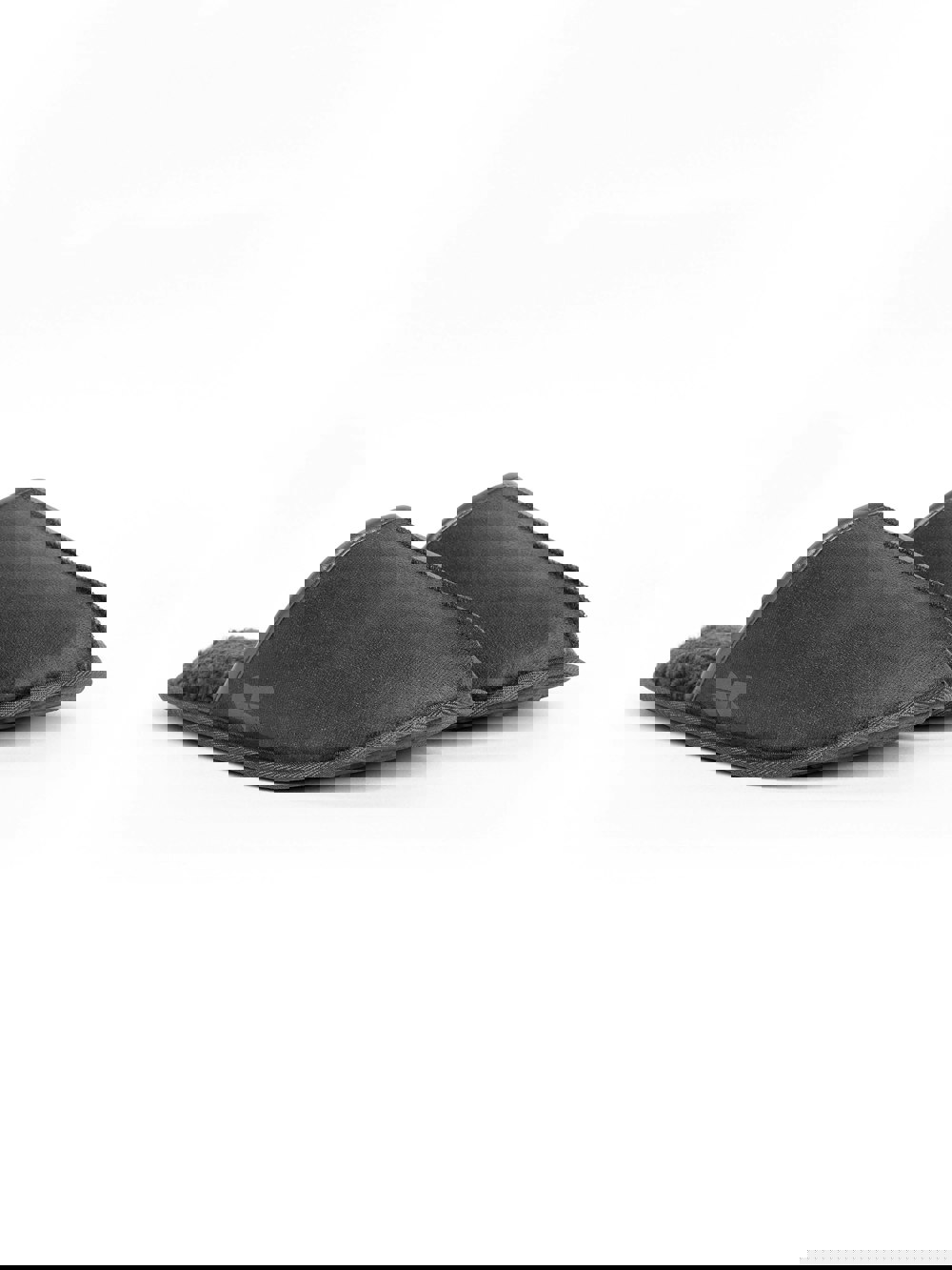 Crosshatch Tinuviel Fur Slipper Mule Black/Charcoal