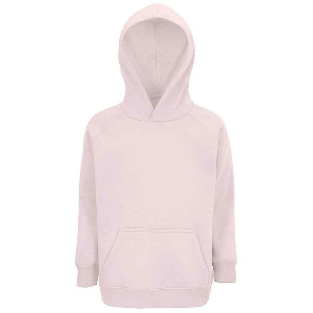 SOLS Childrens/Kids Stellar Organic Hoodie - Pale Pink - Pale Pink - 80% Organic Cotton/20% Recycled Polyester