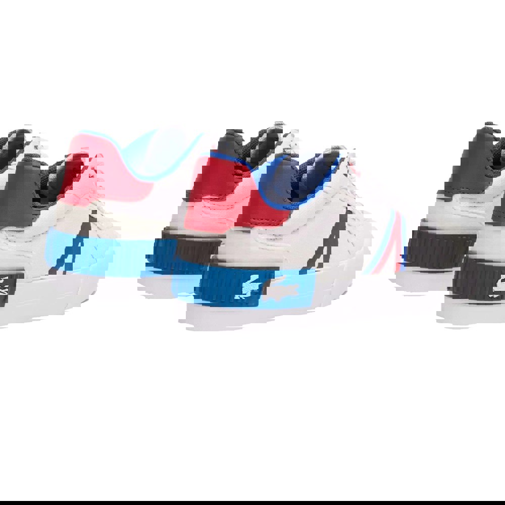 Lacoste Kids L004 Trainers - White/Red