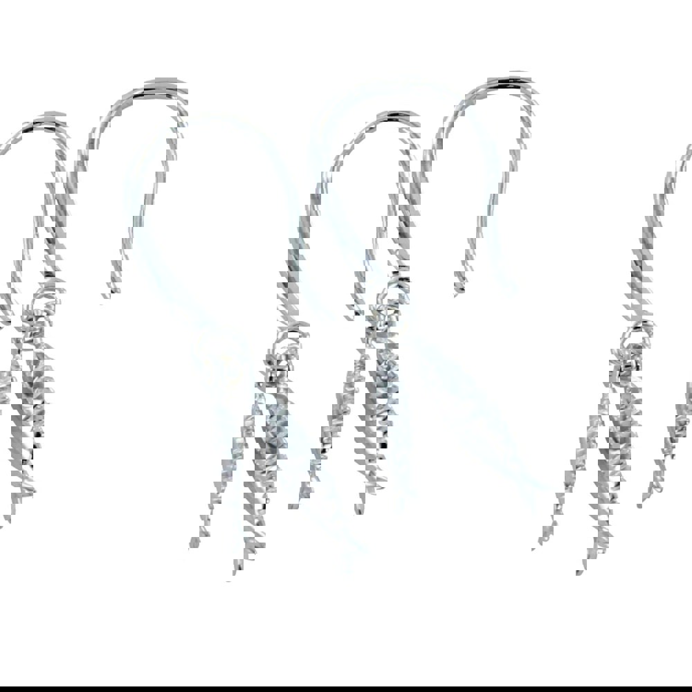 Little Fishes Sterling Silver Drop Earrings - Reeves & Reeves