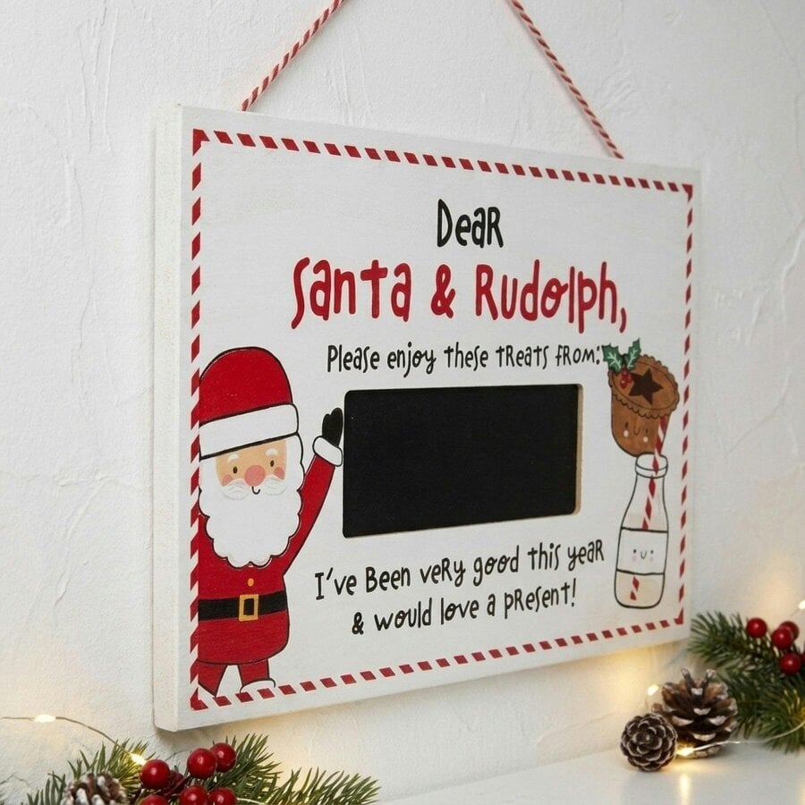 Garden Greatness Santa & Rudolph Christmas Plaque