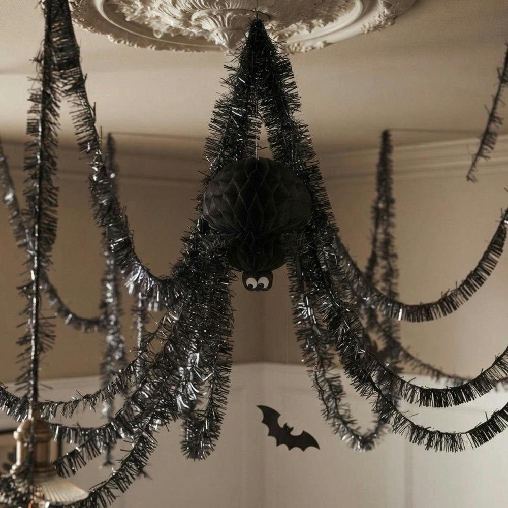 Garden Greatness Terrifying Hanging Giant Spider Decoration
