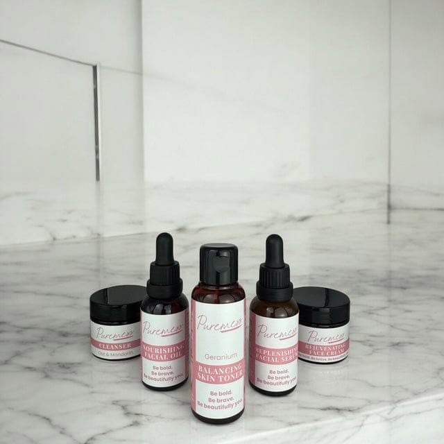 Puremess Ultimate Glow Facial Bundle | Cleanser, Toner, Facial Oil, Serum & Face Cream