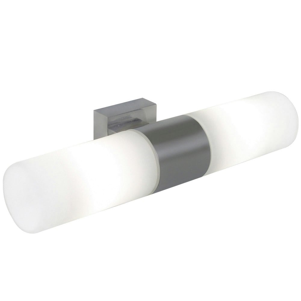 Nordlux Tangens Double | Wall light | Brushed steel