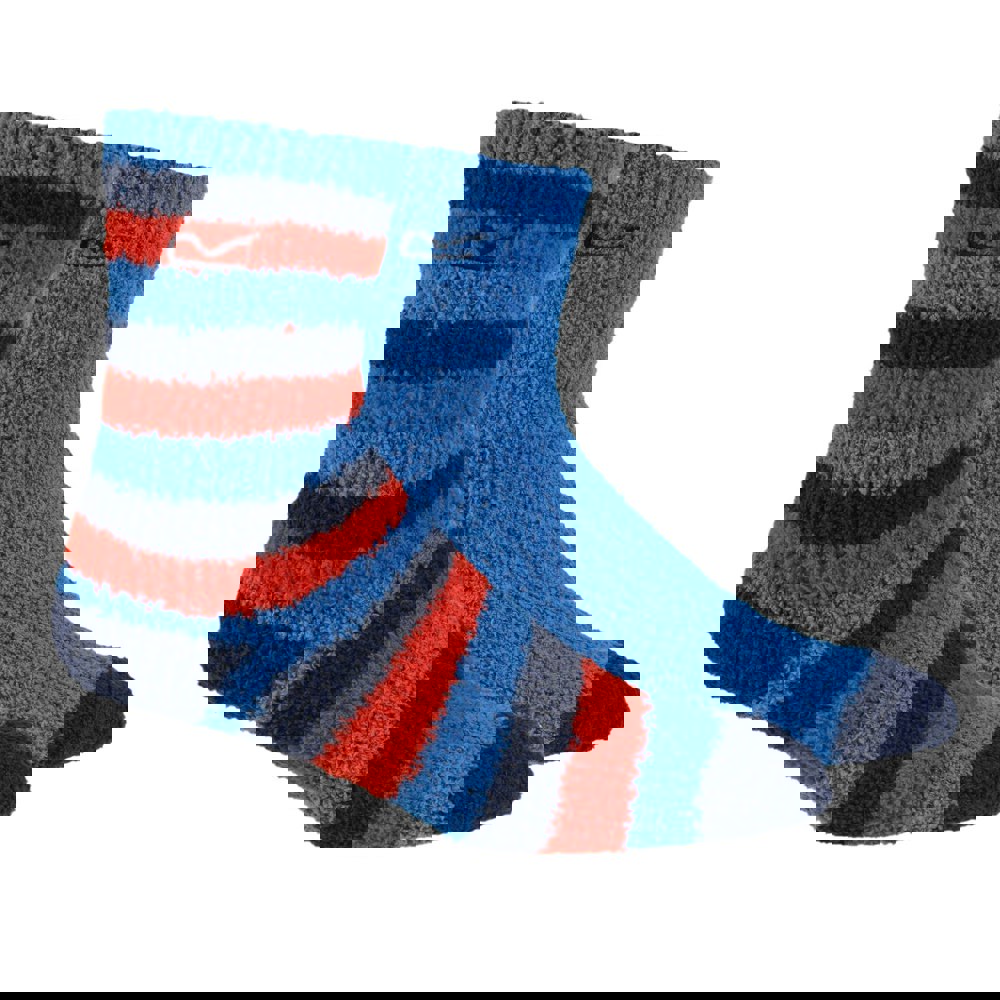 Regatta Childrens/Kids Cosy Boot Socks Set (Pack of 2) - Blue/Navy/Red