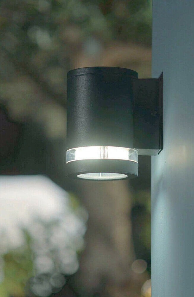 Outdoor IP44 Wall Light Graphite LED GX53 9W Loops