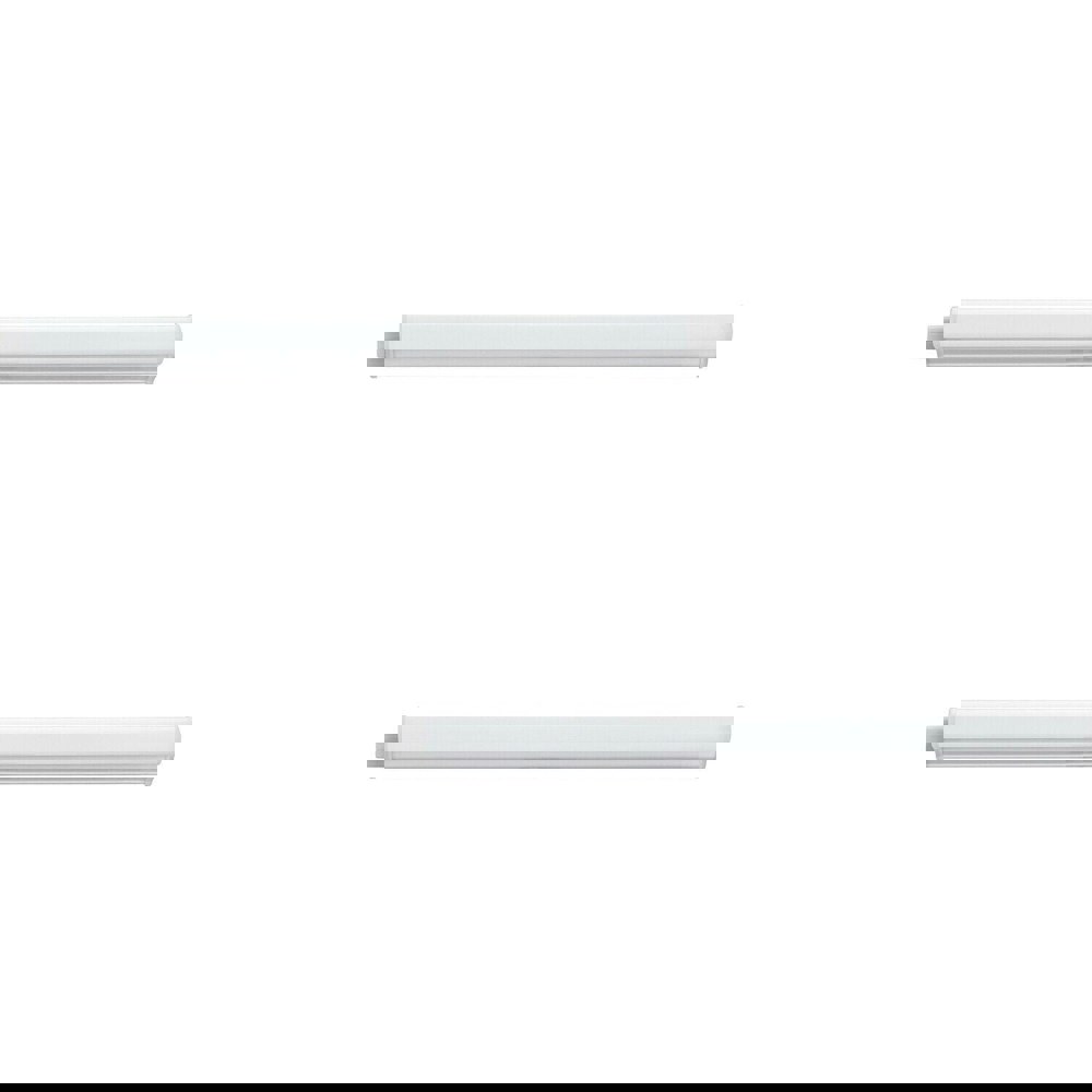 2 PACK Wall Flush Ceiling Light Colour White Shade White Plastic Bulb LED 3.2W Loops