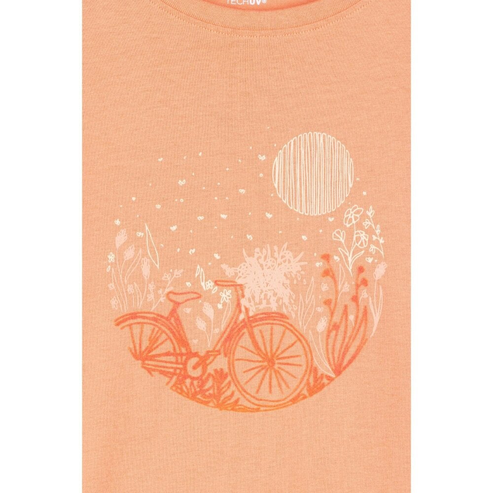 Mountain Warehouse Womens Bicycle Relaxed T-Shirt - Orange