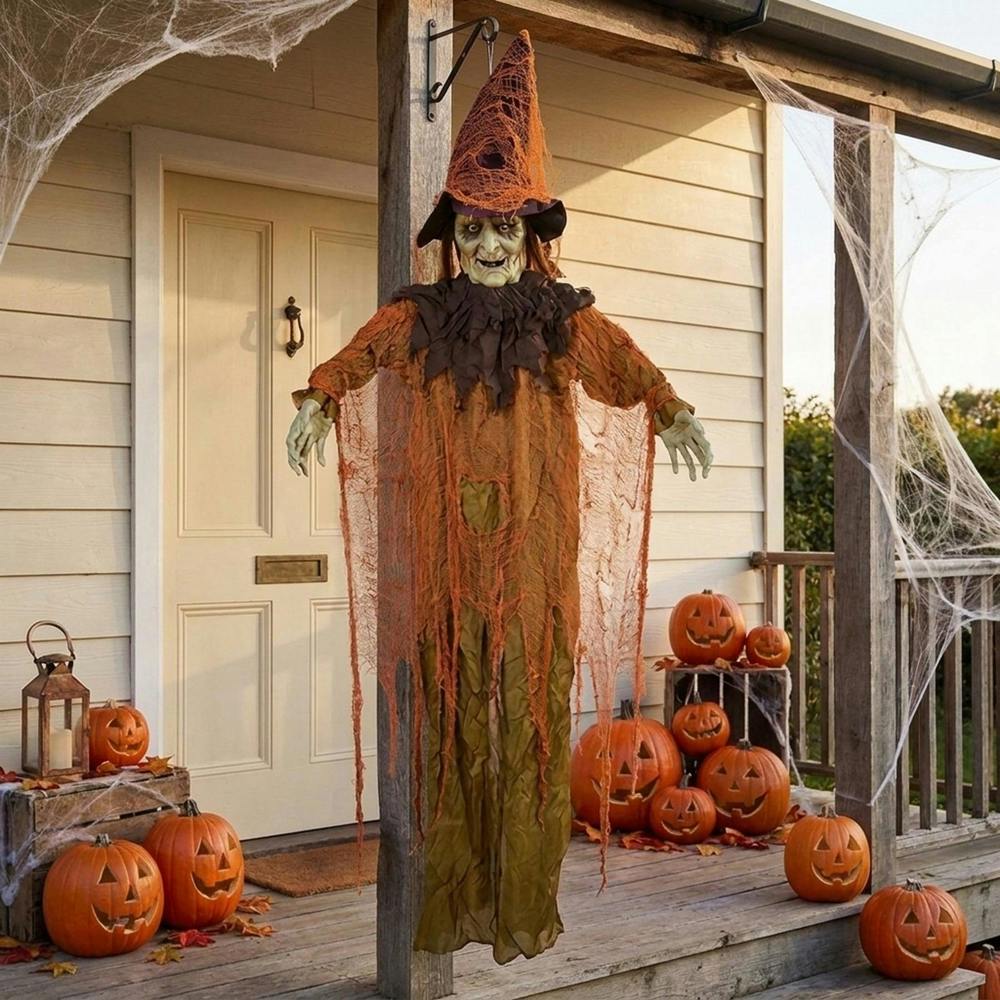 Garden Greatness Hanging Haunted LED Animated Witch