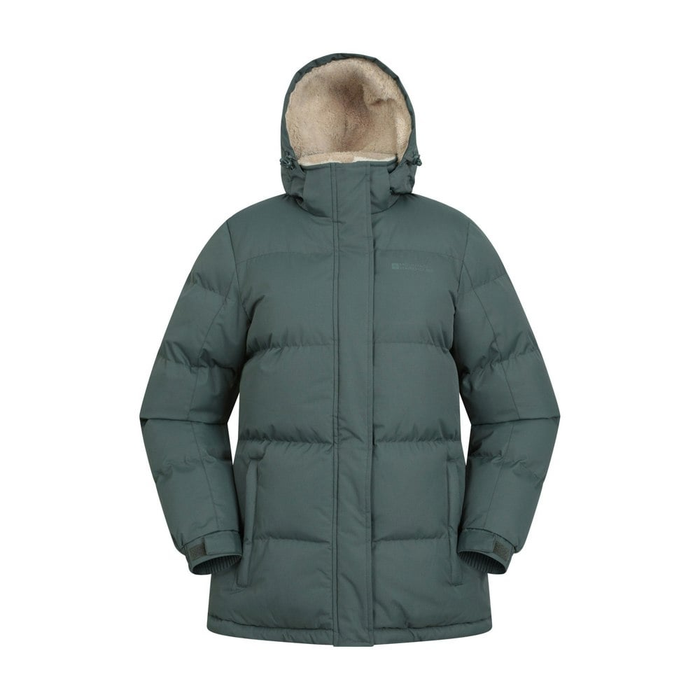Mountain Warehouse Women's Snow Borg Lined Padded Jacket - Khaki Green