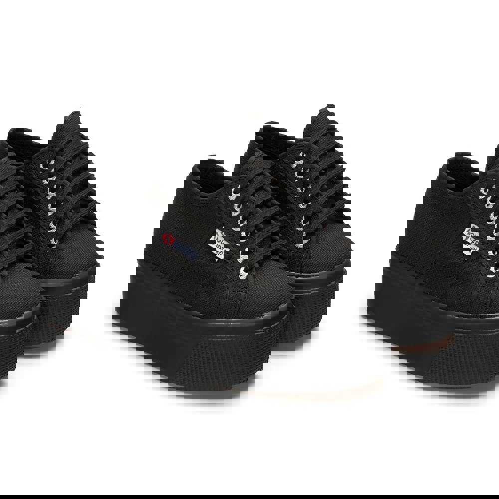 Superga Womens/Ladies 2790 Linea Up Down Trainers - Full Black