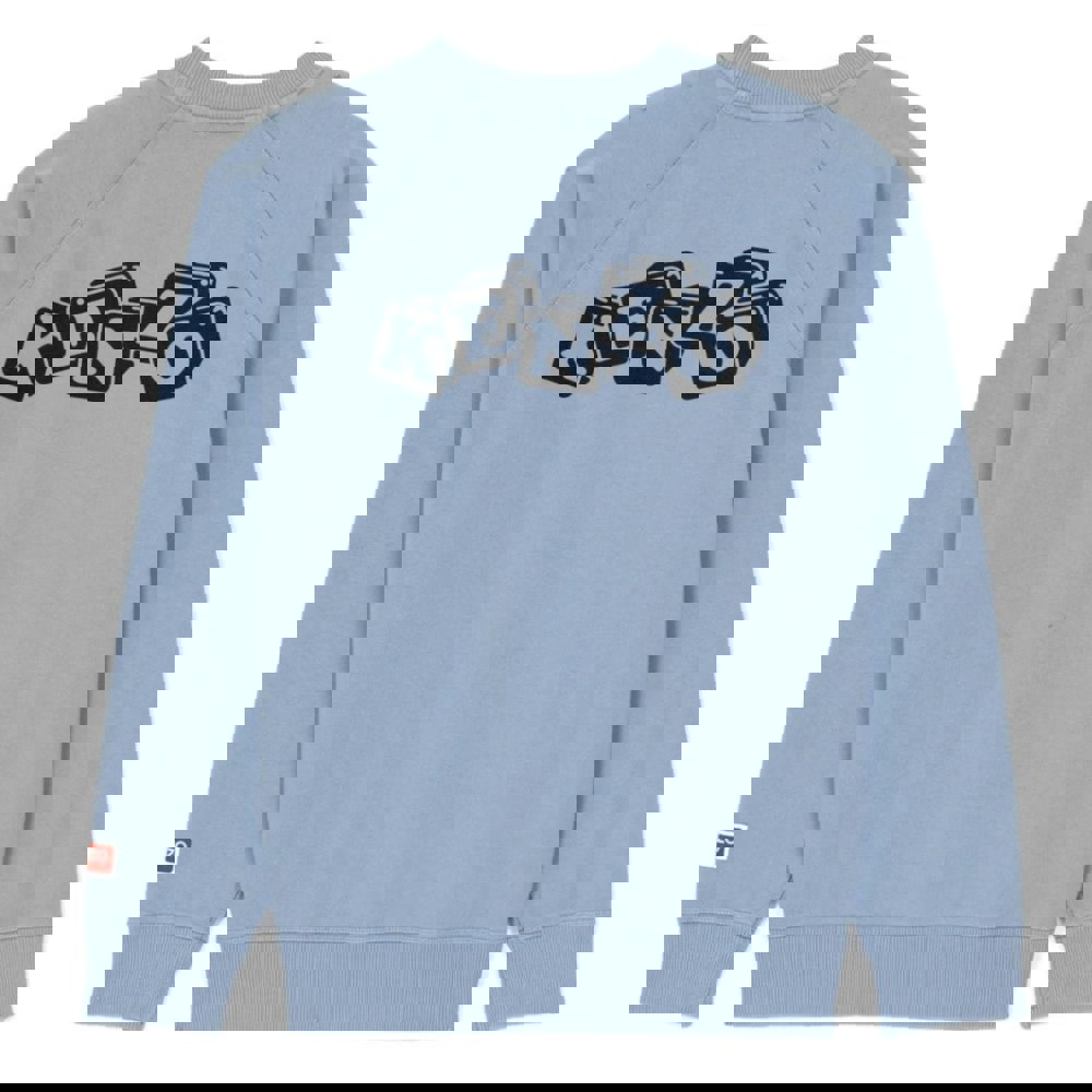 Kenzo Boke Boy Flower Graphic Light Blue Sweatshirt S