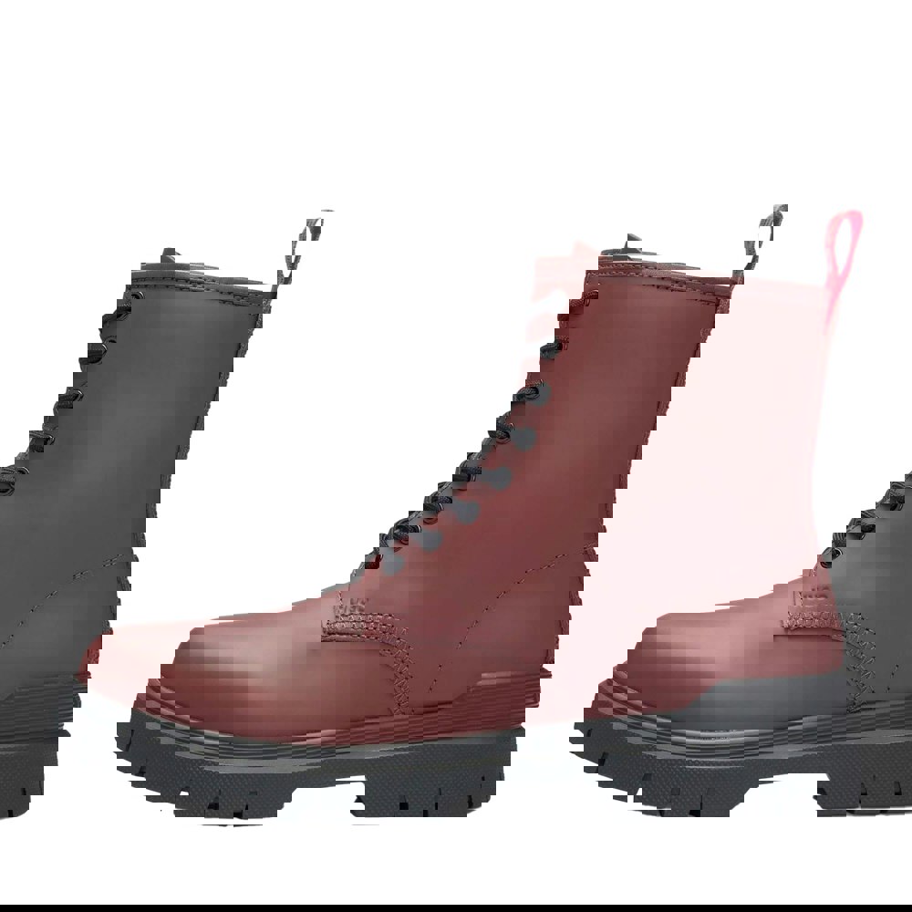 Hugo Mens Ryan Leather Combat Boots - Red