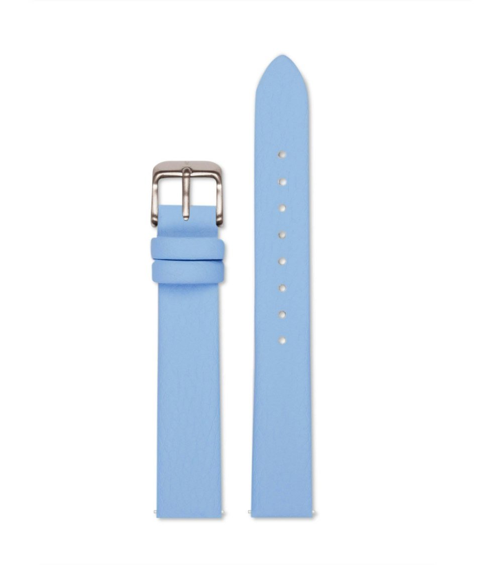 Votch Sky blue with brushed silver buckle | 16mm