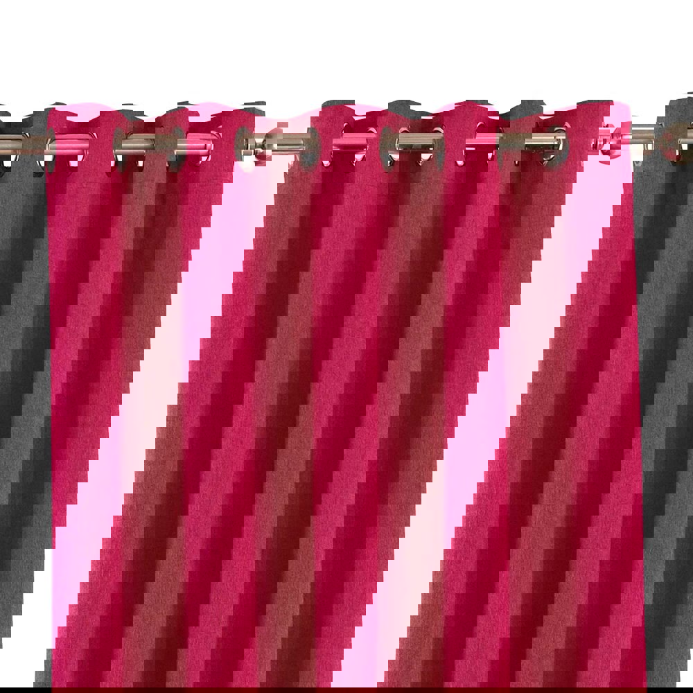 Riva Home Eclipse Blackout Eyelet Curtains - Pink