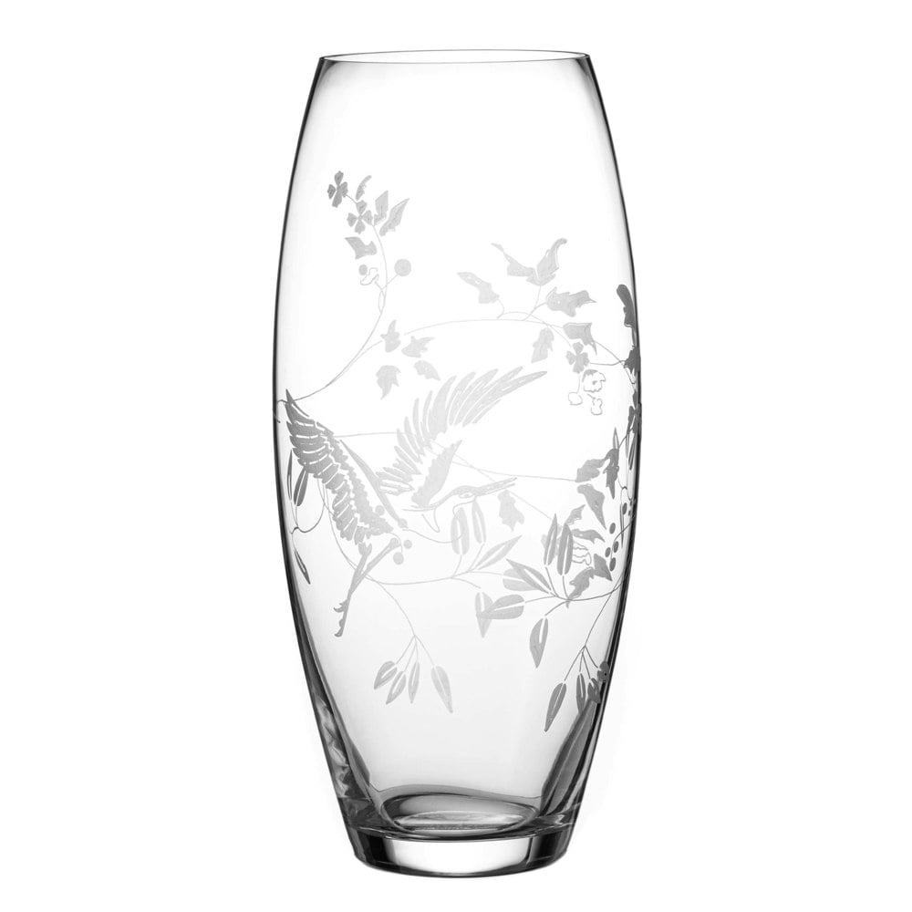 Diamante Flying Heron Barrel Vase - 30cm