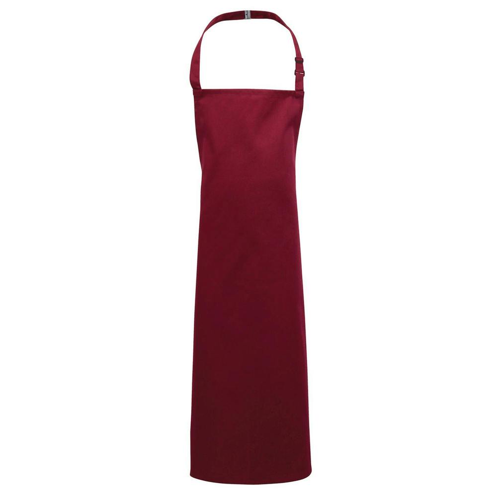 Premier Childrens/Kids Premier Plain Apron - Burgundy - Burgundy - 65% Polyester/35% Cotton Twill
