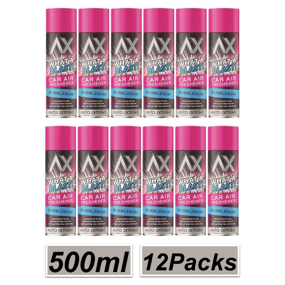 Auto Extreme 12X - What A Blast! Bubblegum Car Air Freshener Spray 500ml