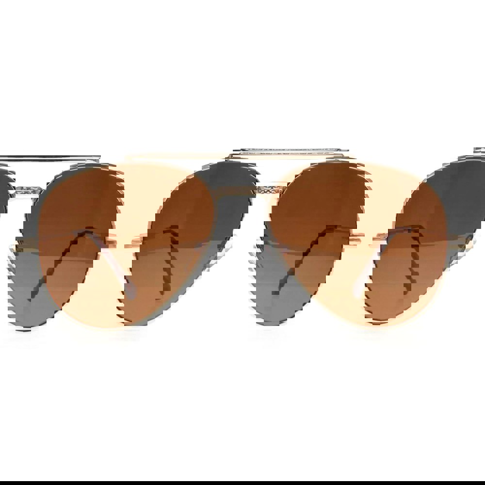 Montana Sunglasses MP185 A Shiny Gold Brown Polarized