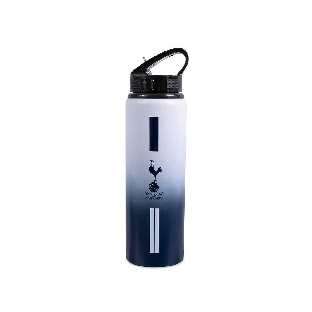 Tottenham Hotspur FC Fade Aluminium Water Bottle - Black/White