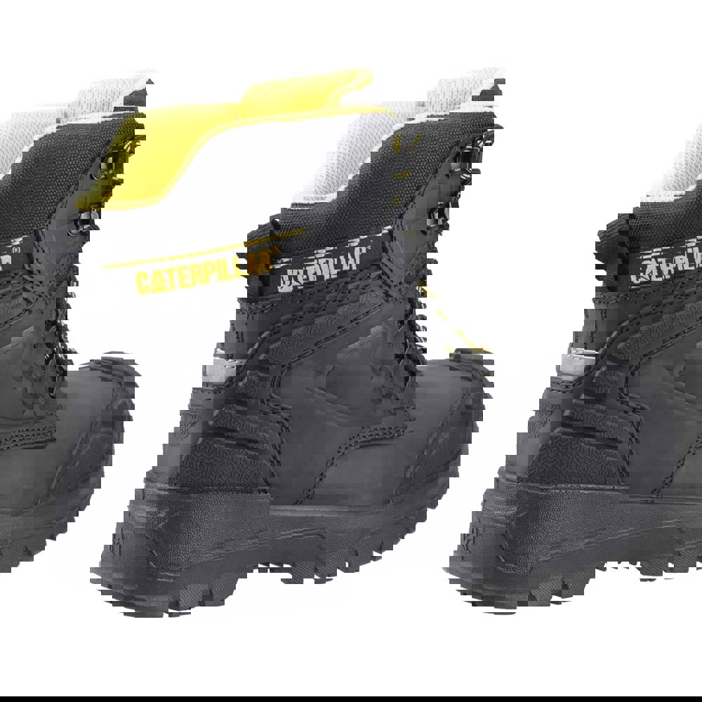 Caterpillar Mens Striver Leather Safety Boots - Black/Yellow
