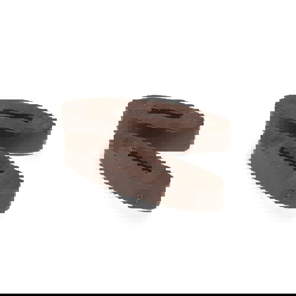 Shires Silicone Horse Rein Stops (Pack Of 2) - Brown