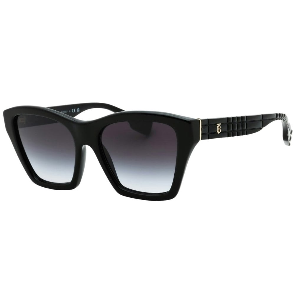 Burberry Dark Grey Lens Black Textured Sunglasses One Size