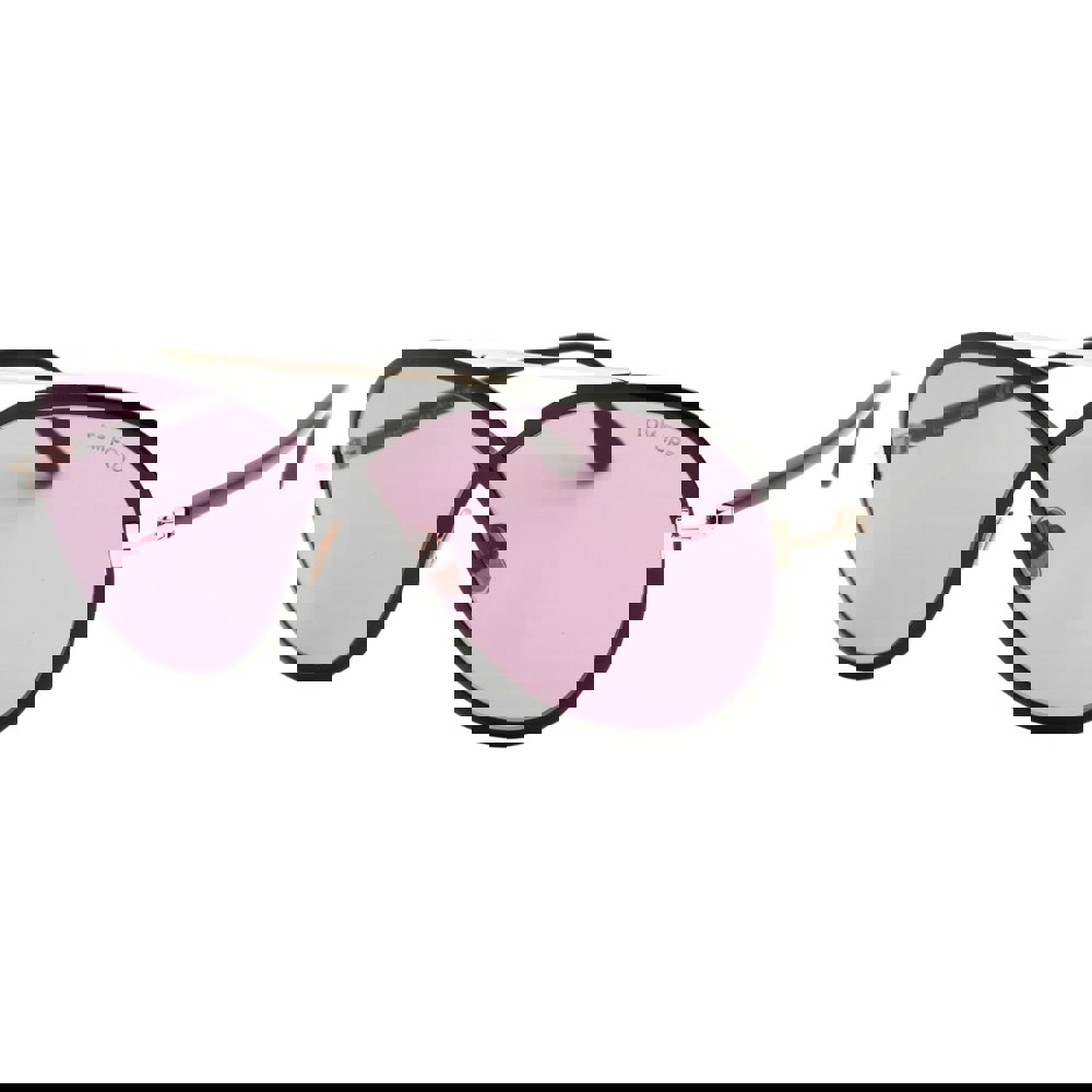 Tom Ford Rickie Violet Lens Shiny Black Sunglasses