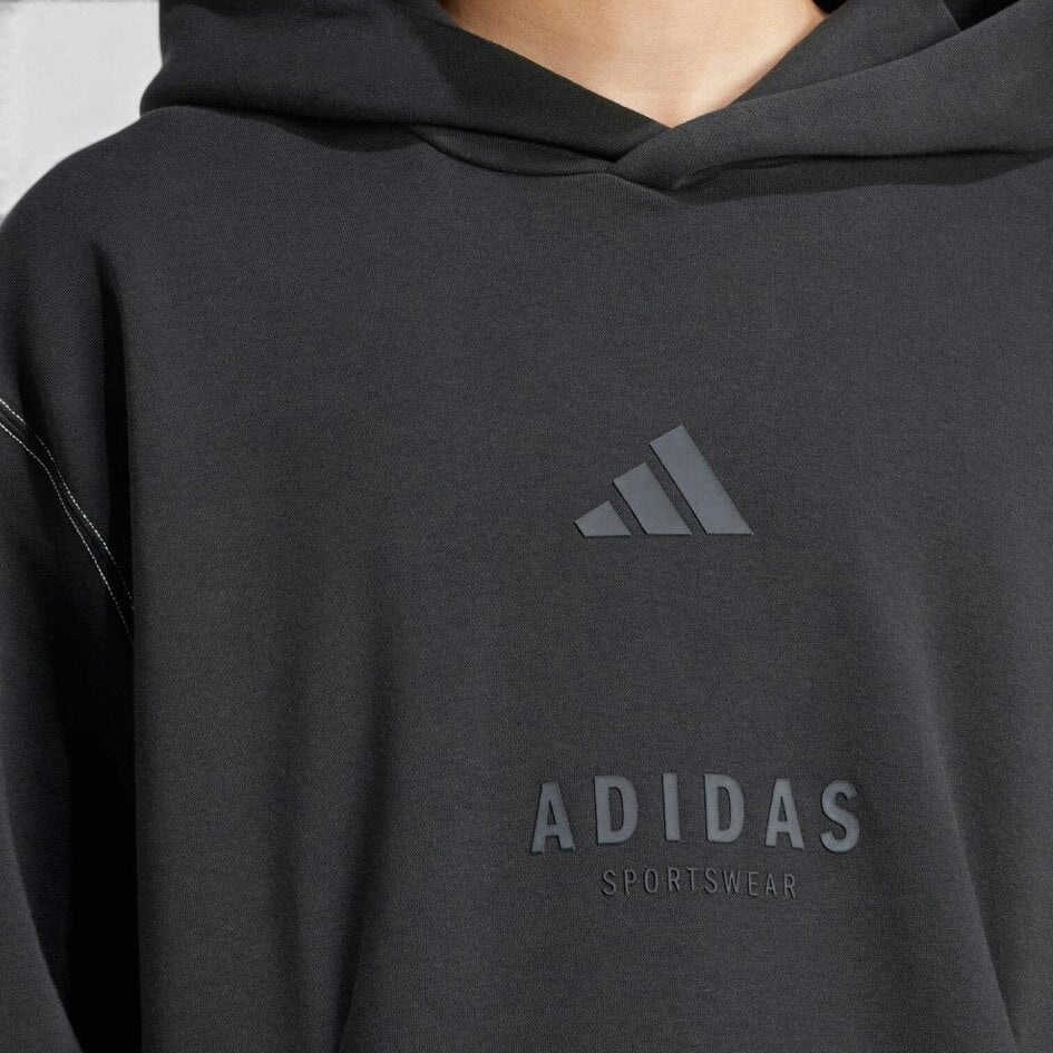 Adidas SZN Fleece Graphic Hoodie Black