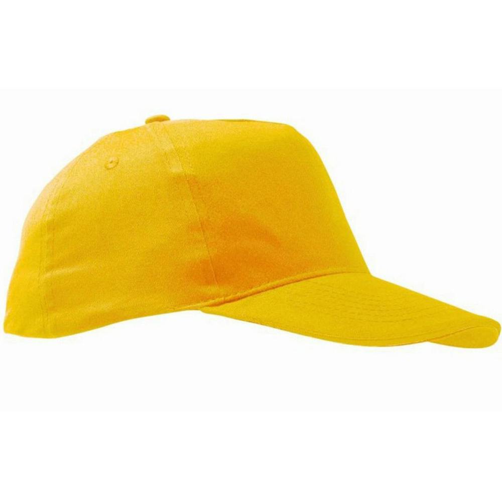 SOLS Unisex Sunny 5 Panel Baseball Cap - Gold - Gold - ONE