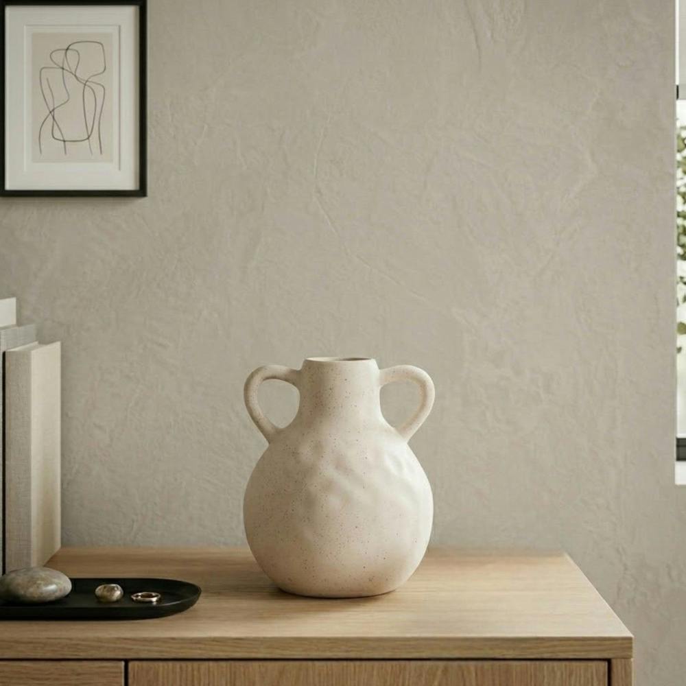 Garden Greatness Scandi Dotted 2 Handles Vase