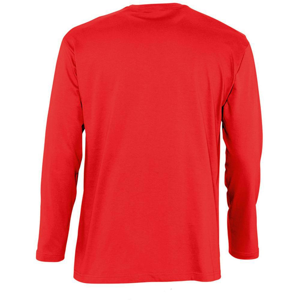 SOLS Mens Monarch Long Sleeve T-Shirt - Red