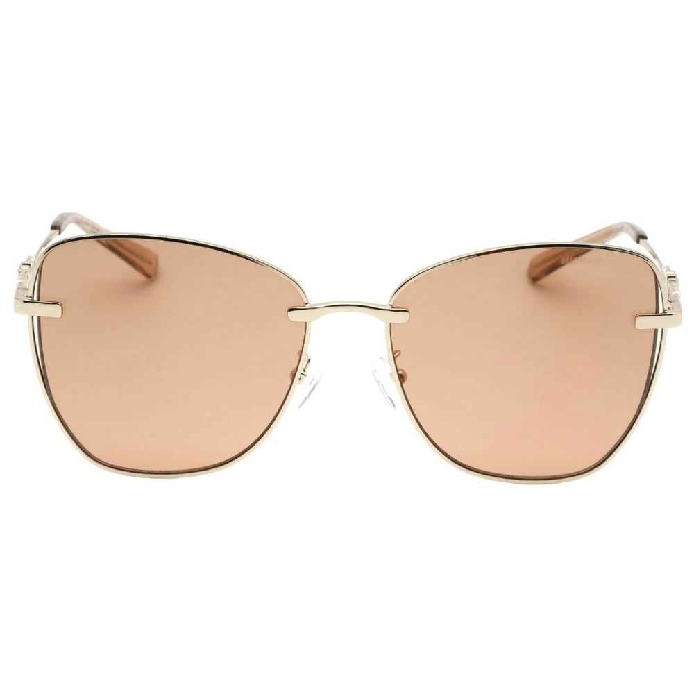 Michael Kors Light Brown Lens Shiny Light Gold Sunglasses