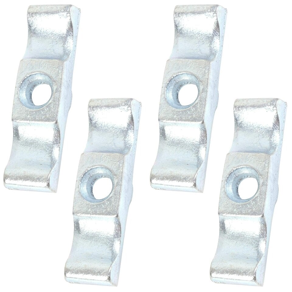 4X Large Zinc Plated Turn Buttons 2" (47mm) Cabinet Cupboard Wardrobe Hutch Cage Coop Door Latch Catch Lock