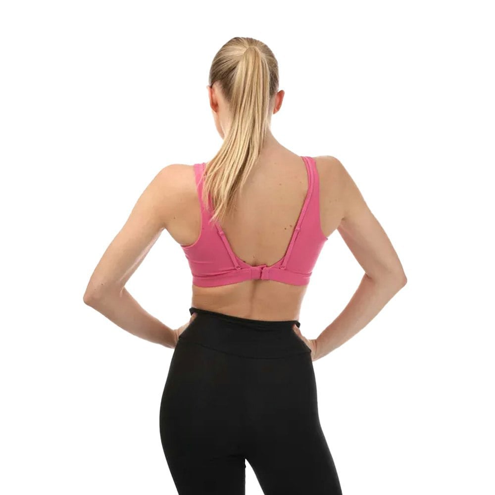 Adidas Womens Power Impact Luxe Medium Support Sports Bra - Pink