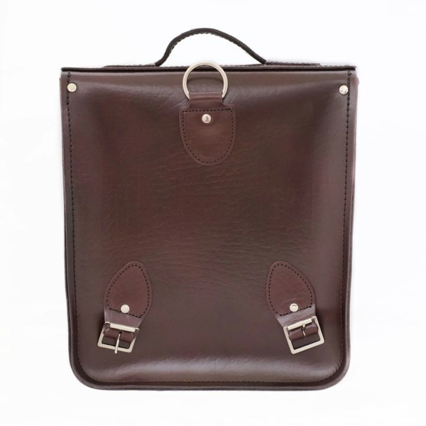 Zatchels Handmade Leather City Backpack - Marsala Red Executive