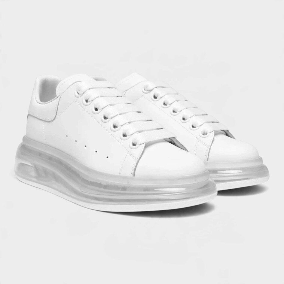 Alexander McQueen Oversized Sneaker Clear Sole White