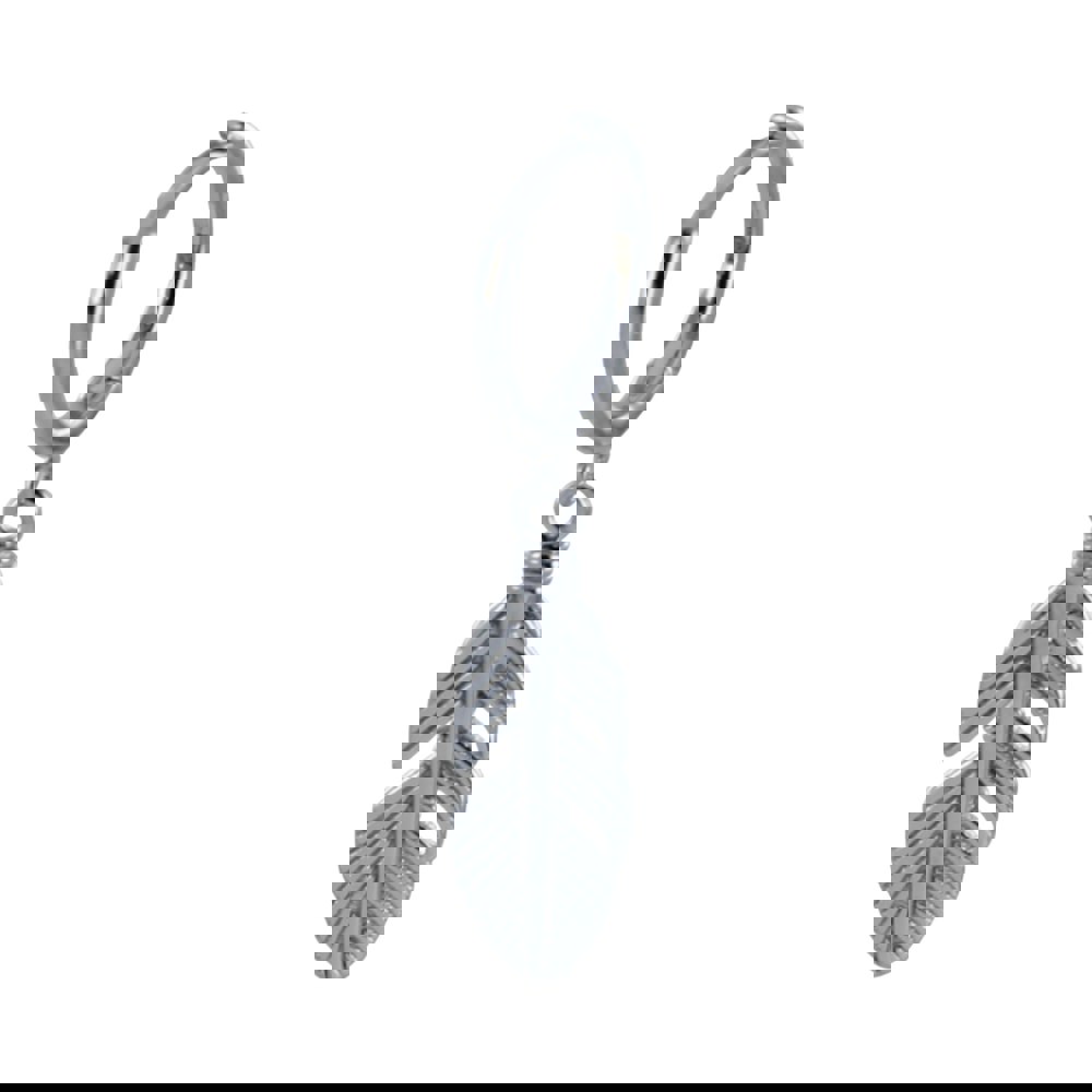 Men's Feather Sleeper Earring - Reeves & Reeves