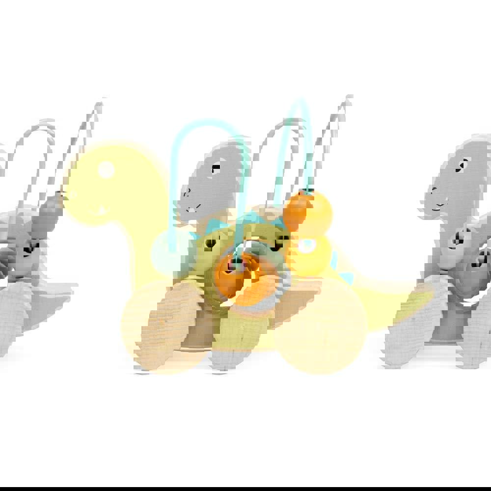 Bigjigs Toys Push Along Diplodocus Bead Frame