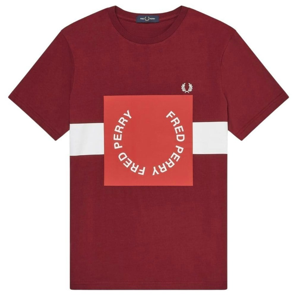 Fred Perry  Graphic Red T-Shirt